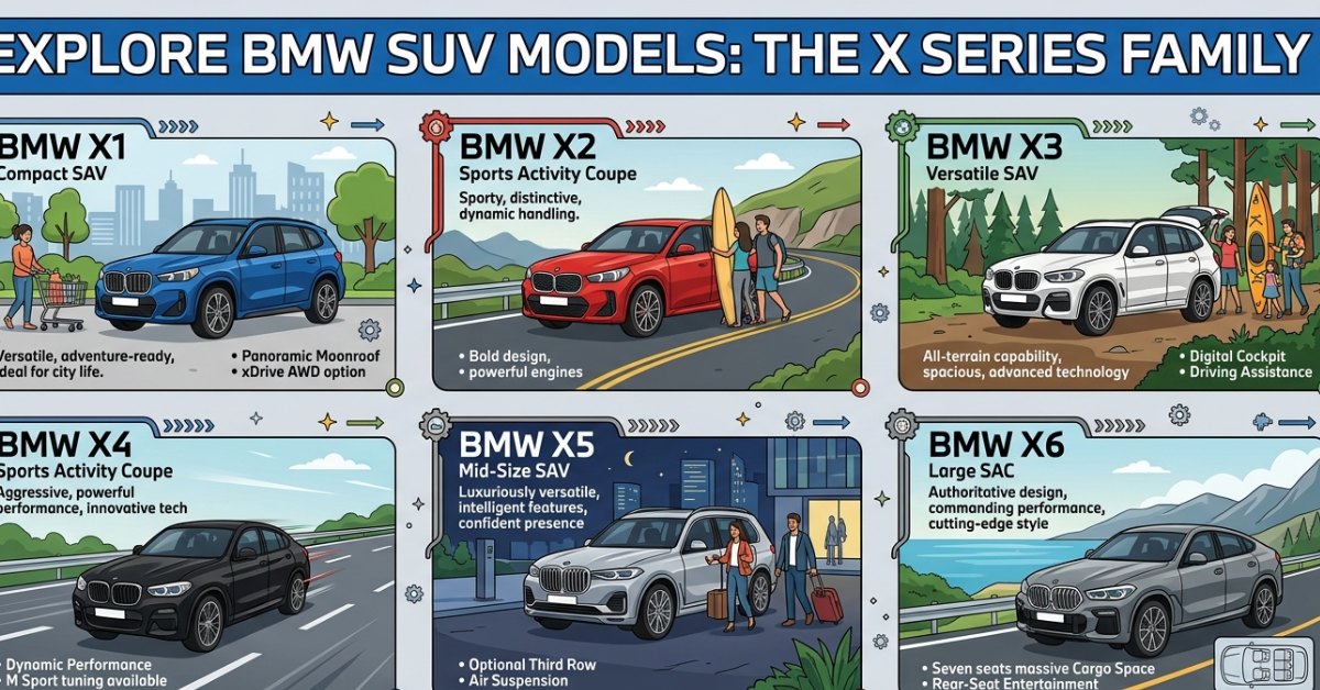 BMW SUV Models Guide: Sizes, Prices & Comparison